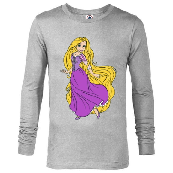 Disney Tangled Princess Rapunzel T-Shirt - Long Sleeve T-Shirt for Men - Customized-Athletic Heather