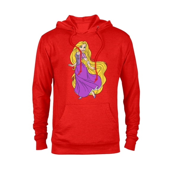 Disney Tangled Princess Rapunzel T-Shirt - Pullover Hoodie for Adults - Customized-Red Heather