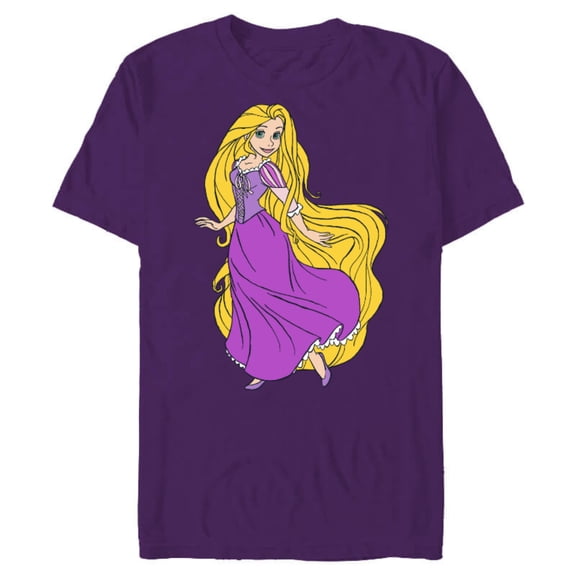 Disney Tangled Princess Rapunzel T-Shirt- Short Sleeve Blended T-Shirt for Adults - Customized-Berry Snow Heather