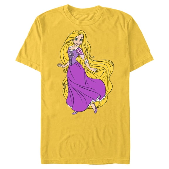 Disney Tangled Princess Rapunzel T-Shirt- Short Sleeve Blended T-Shirt for Adults - Customized-Putty Snow Heather