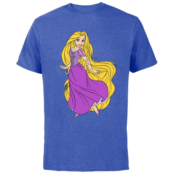 Disney Tangled Princess Rapunzel T-Shirt - Short Sleeve Cotton T-Shirt for Adults - Customized-Royal Heather