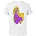 thumbnail image 1 of Disney Tangled Princess Rapunzel T-Shirt - Short Sleeve Cotton T-Shirt for Adults - Customized-White, 1 of 5