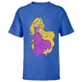 thumbnail image 1 of Disney Tangled Princess Rapunzel T-Shirt - Short Sleeve T-Shirt for Kids - Customized-Royal, 1 of 5