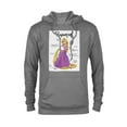 thumbnail image 1 of Disney Tangled Rapunzel Fashion Callouts T-Shirt - Pullover Hoodie for Adults - Customized-Graphite Heather, 1 of 5
