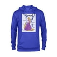 thumbnail image 1 of Disney Tangled Rapunzel Fashion Callouts T-Shirt - Pullover Hoodie for Adults - Customized-Royal Heather, 1 of 5