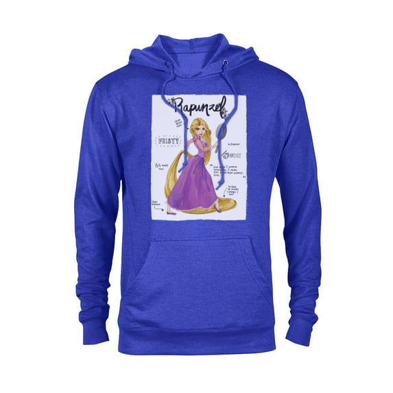 Disney Tangled Rapunzel Fashion Callouts T-Shirt - Pullover Hoodie for Adults - Customized-Royal Heather