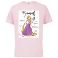 thumbnail image 1 of Disney Tangled Rapunzel Fashion Callouts T-Shirt - Short Sleeve Cotton T-Shirt for Adults - Customized-Soft Pink, 1 of 5