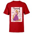 thumbnail image 1 of Disney Tangled Rapunzel Fashion Callouts T-Shirt - Short Sleeve T-Shirt for Kids - Customized-Red, 1 of 5