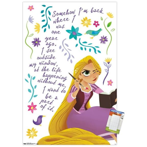 Disney Tangled - Thoughts Wall Poster, 14.725" x 22.375"