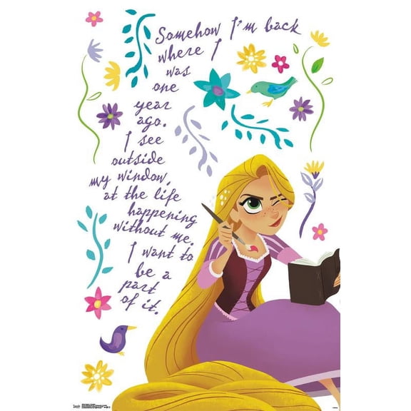 Disney Tangled - Thoughts Wall Poster, 22.375" x 34"