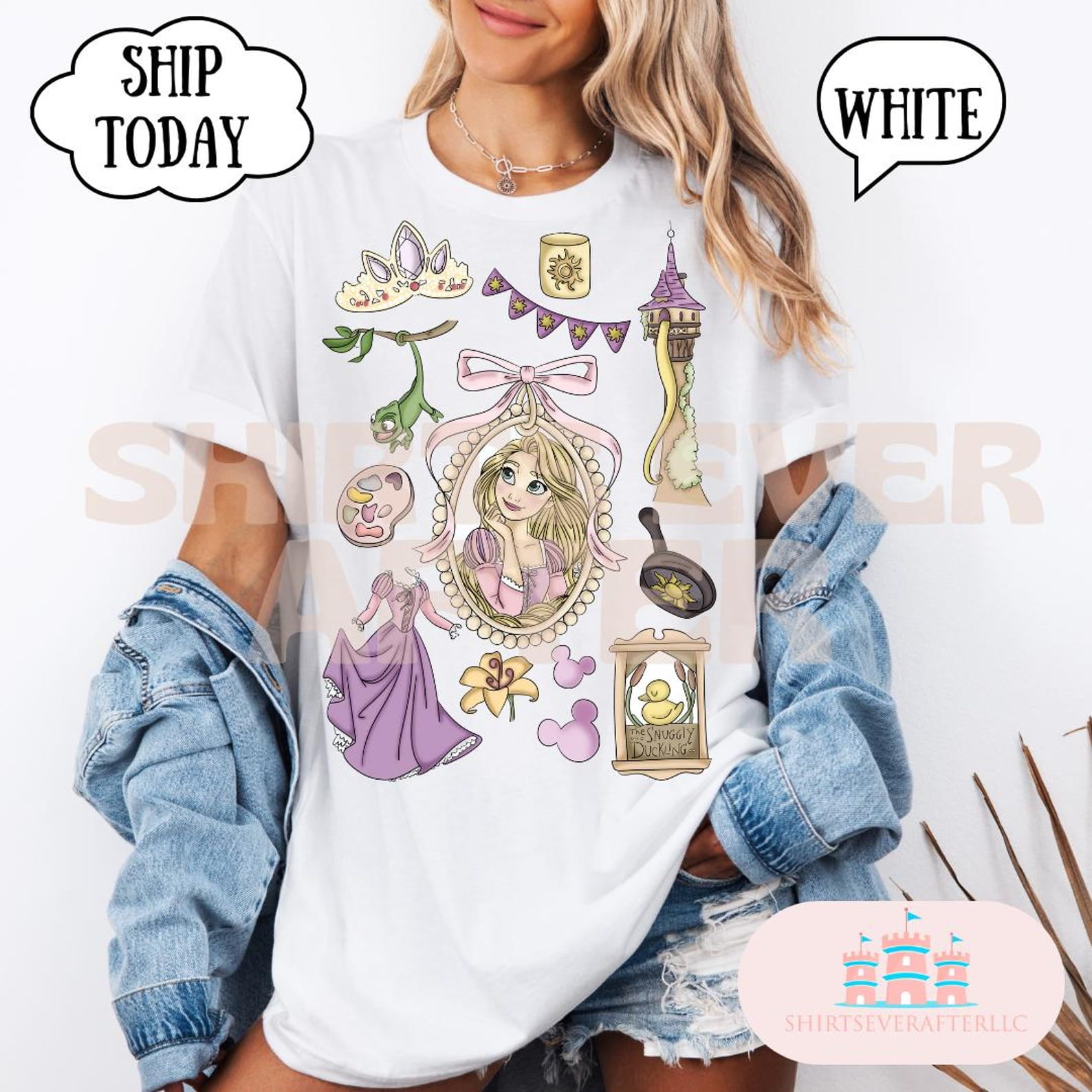 Disney Tangled shirt,Dark Heather color,size L - Walmart.com