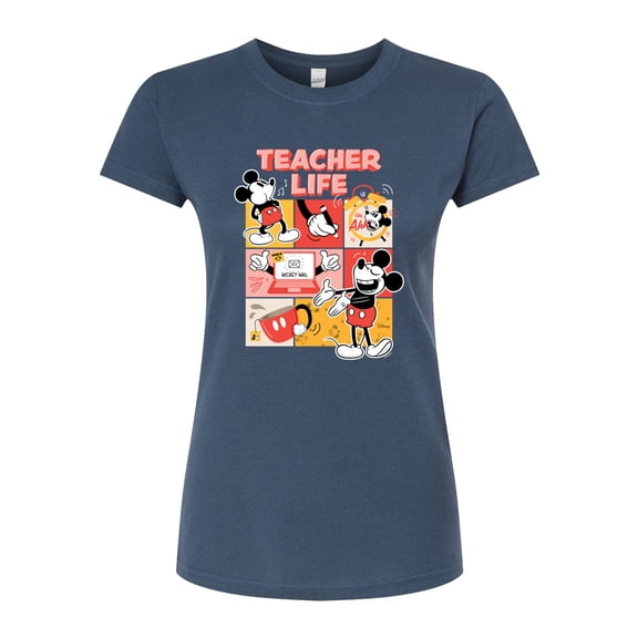 Disney - Teacher Life - Juniors Fitted Graphic T-Shirt