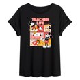 thumbnail image 1 of Disney - Teacher Life - Juniors Ideal Flowy Muscle T-Shirt, 1 of 4