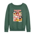 thumbnail image 1 of Disney - Teacher Life - Women's Lightweight French Terry Long Sleeve Shirt, 1 of 4