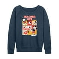 thumbnail image 1 of Disney - Teacher Life - Women's Lightweight French Terry Long Sleeve Shirt, 1 of 4