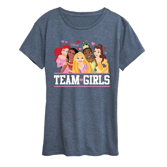 Disney - Team Girls Princesses - Women's Short Sleeve Graphic T-Shirt