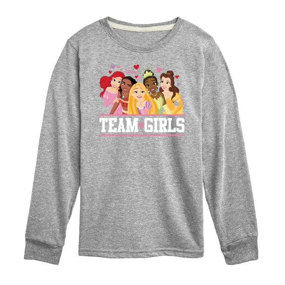 Disney - Team Girls - Toddler And Youth Long Sleeve Graphic T-Shirt