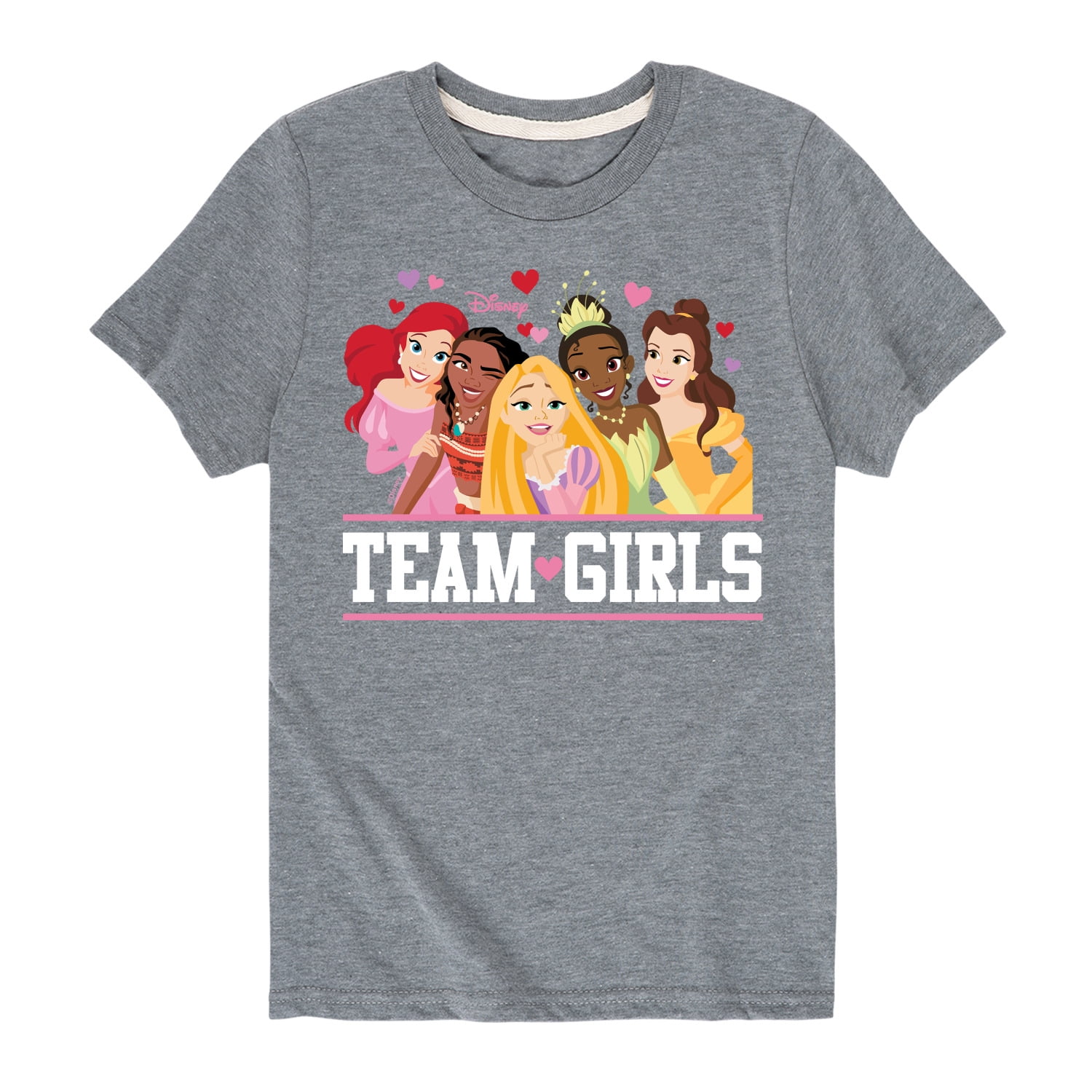Disney - Team Girls - Toddler And Youth Short Sleeve Graphic T-Shirt ...