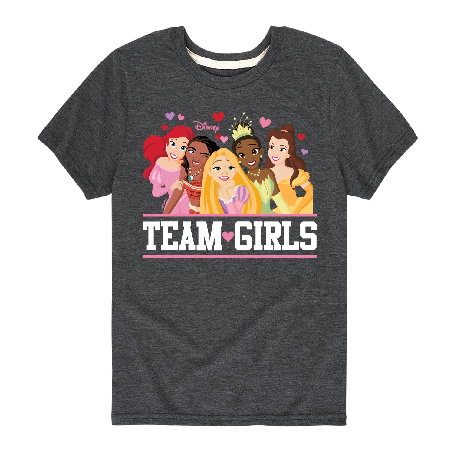 Disney - Team Girls - Toddler And Youth Short Sleeve Graphic T-Shirt ...