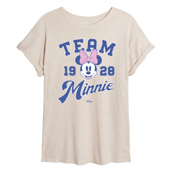 Disney - Team Minnie- Womens Oversized Graphic T-Shirt