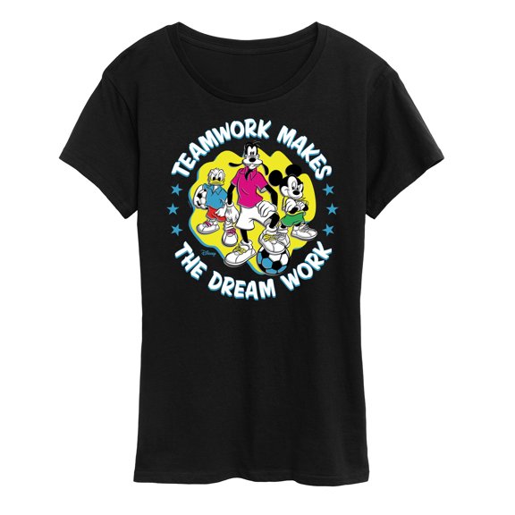 Disney - Teamwork Group - Women's Short Sleeve Graphic T-Shirt