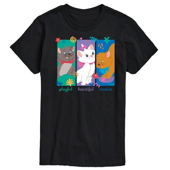 Disney - The Aristocats - Aristocats Kittens - Men's Short Sleeve Graphic T-Shirt