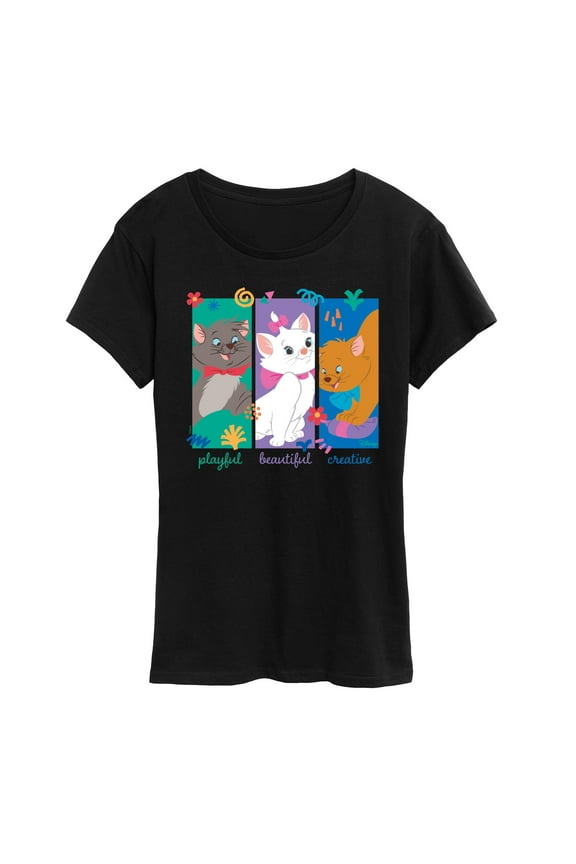 - The Aristocats - Aristocats Kittens - Women's Short Sleeve Graphic T-Shirt