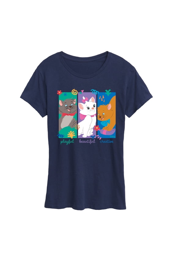- The Aristocats - Aristocats Kittens - Women's Short Sleeve Graphic T-Shirt