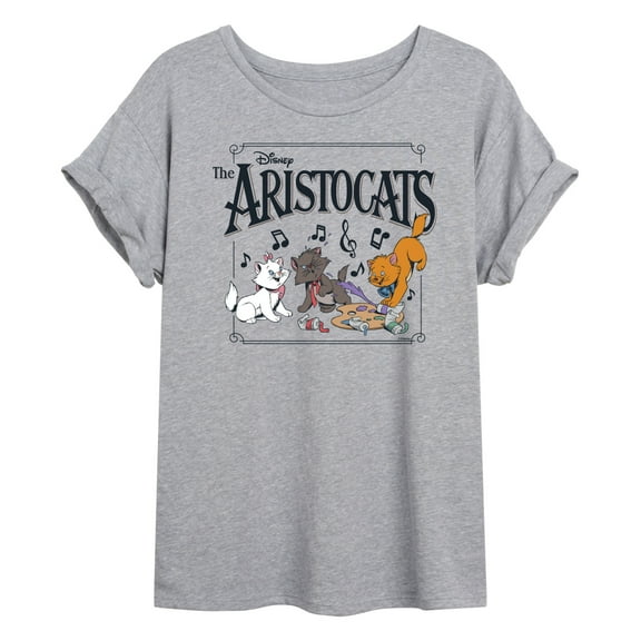 Disney - The Aristocats - Aristocats - Women's Oversized Graphic T-Shirt