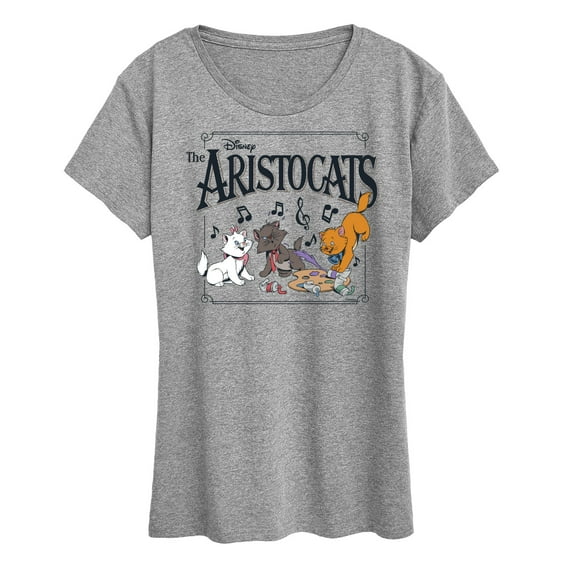 Disney - The Aristocats - Aristocats - Women's Short Sleeve Graphic T-Shirt