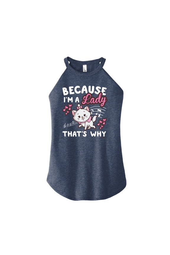 - The Aristocats - Because I'm A Lady - Juniors High Neck Tank Top