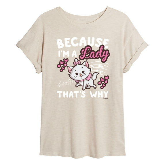 Disney - The Aristocats - Because I'm A Lady - Juniors Ideal Flowy Muscle T-Shirt