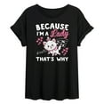 thumbnail image 1 of Disney - The Aristocats - Because I'm A Lady - Women's Oversized T-Shirt, 1 of 5