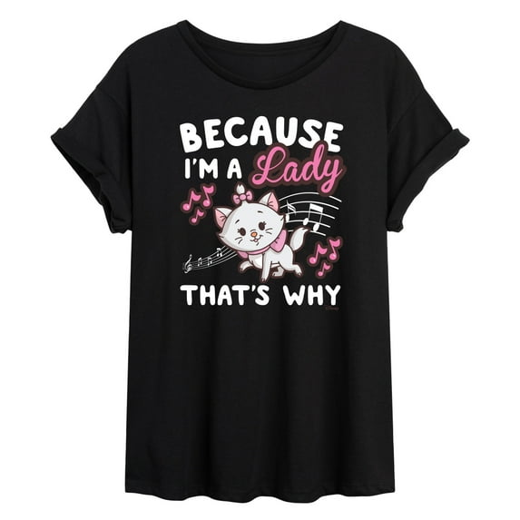 Disney - The Aristocats - Because I'm A Lady - Women's Oversized T-Shirt