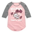 thumbnail image 1 of Disney - The Aristocats - Because I'm A Lady - Toddler & Youth Girls Raglan Graphic T-Shirt, 1 of 5