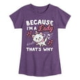 thumbnail image 1 of Disney - The Aristocats - Because I'm A Lady - Toddler & Youth Girls Short Sleeve Graphic T-Shirt, 1 of 5