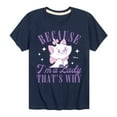 thumbnail image 1 of Disney - The Aristocats - Because Im A Lady - Youth And Toddler Short Sleeve Graphic T-Shirt, 1 of 5