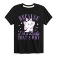 thumbnail image 1 of Disney - The Aristocats - Because Im A Lady - Youth And Toddler Short Sleeve Graphic T-Shirt, 1 of 5