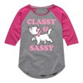 thumbnail image 1 of Disney - The Aristocats - Classy & Sassy Marie - Toddler & Youth Girls Raglan Graphic T-Shirt, 1 of 4