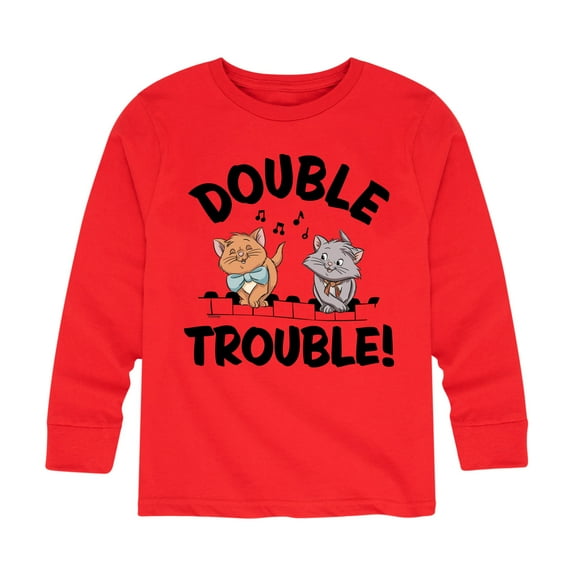Disney - The Aristocats - Double Trouble - Youth Long Sleeve Graphic T-Shirt