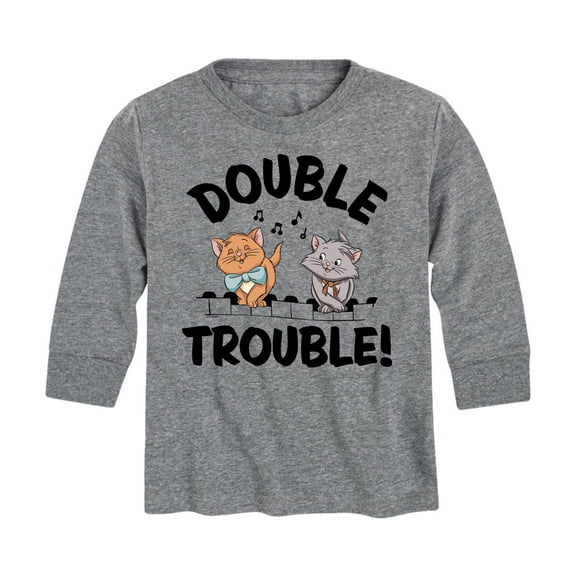Disney - The Aristocats - Double Trouble - Youth Long Sleeve Graphic T-Shirt