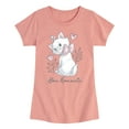 thumbnail image 1 of Disney - The Aristocats - How Romantic Marie - Girls Fitted Short Sleeve Graphic T-Shirt, 1 of 5