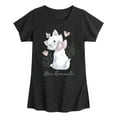 thumbnail image 1 of Disney - The Aristocats - How Romantic Marie - Girls Fitted Short Sleeve Graphic T-Shirt, 1 of 5