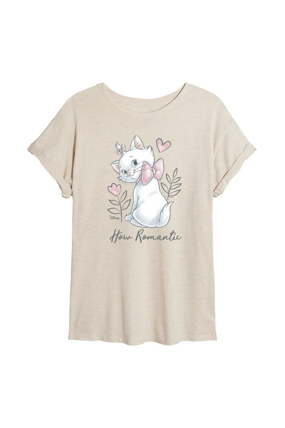 - The Aristocats - How Romantic Marie - Women's Oversized Graphic T-Shirt