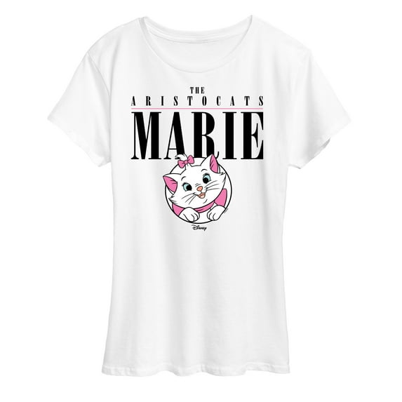 Disney - The Aristocats - Marie Collegiate - Women's Short Sleeve Graphic T-Shirt