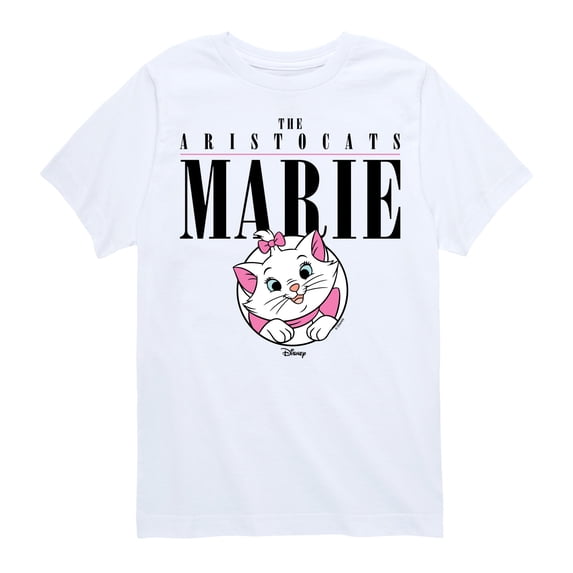 Disney - The Aristocats - Marie Collegiate - Youth And Toddler Short Sleeve Graphic T-Shirt