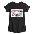 thumbnail image 1 of Disney - The Aristocats - Marie Grid - Girls Fitted Short Sleeve Graphic T-Shirt, 1 of 5