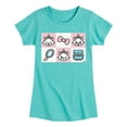 thumbnail image 1 of Disney - The Aristocats - Marie Grid - Girls Fitted Short Sleeve Graphic T-Shirt, 1 of 5