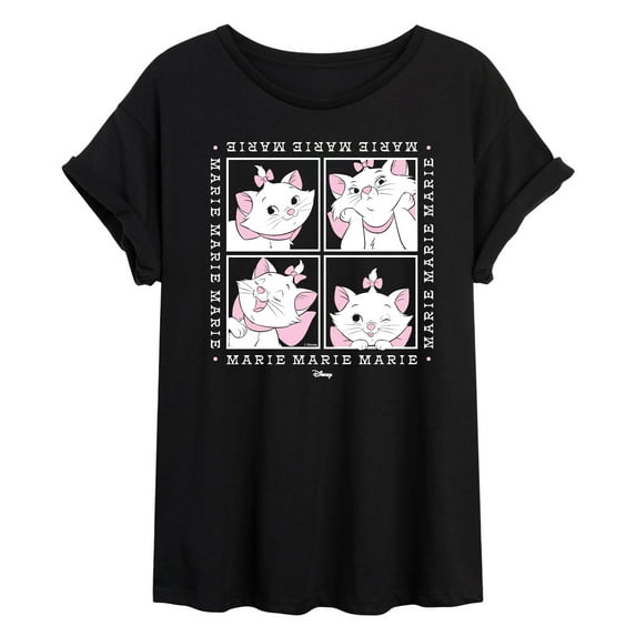Disney - The Aristocats - Marie Grid - Women's Oversized Graphic T-Shirt