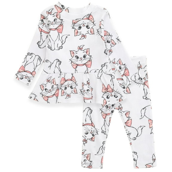 Disney The Aristocats Marie Peplum T-Shirt and Pants Newborn to Little Kid
